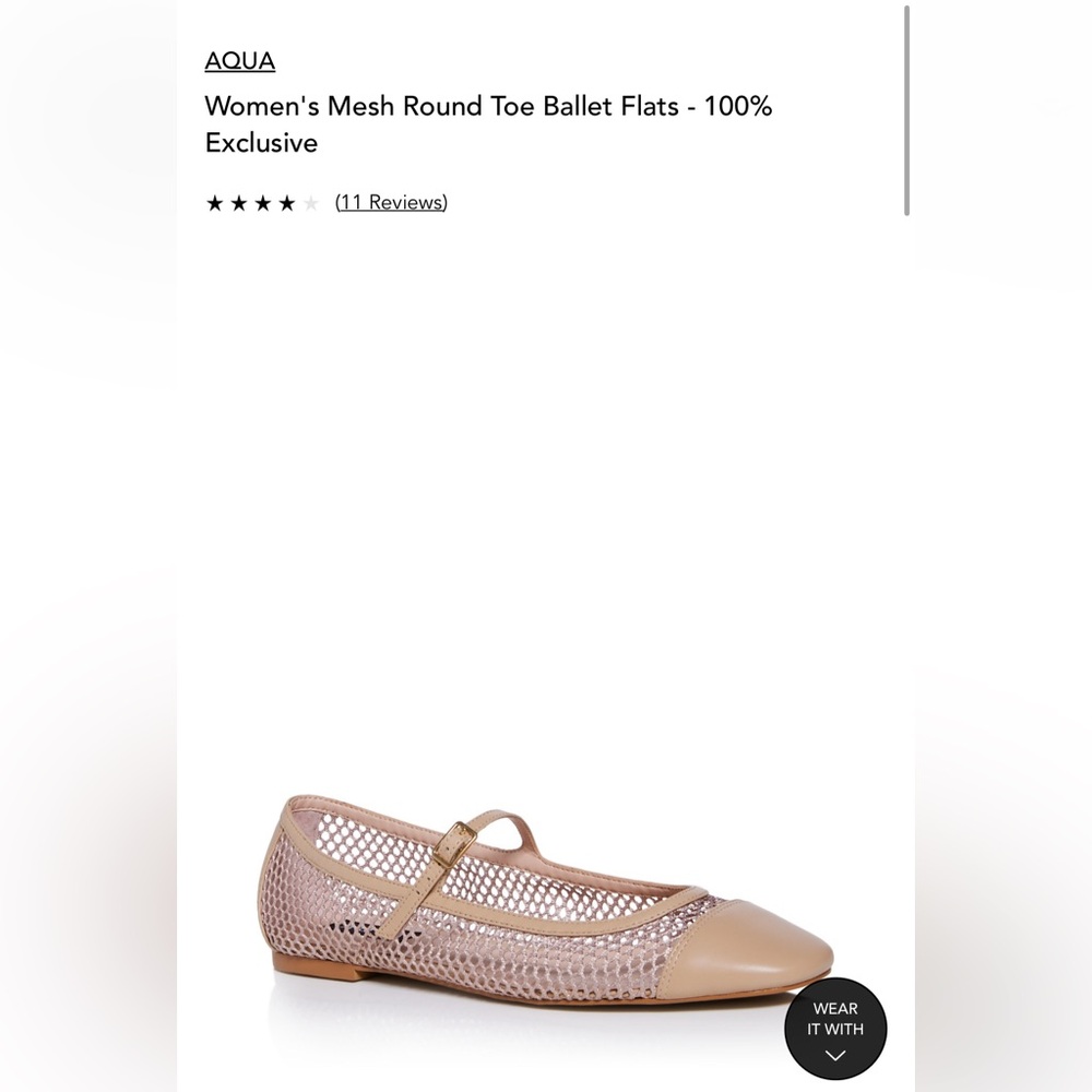 Aqua flats size 8